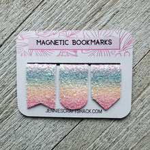 Load image into Gallery viewer, Pastel Glitter Magnetic Bookmark