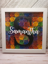 Load image into Gallery viewer, Rolled Flower Shadow Box