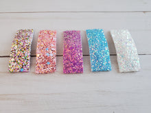 Load image into Gallery viewer, Spring Fling Glitter Snap Clip