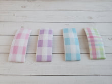Load image into Gallery viewer, Pastel Gingham Snap Clip
