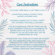 Load image into Gallery viewer, Chunky Glittered Name Keychain