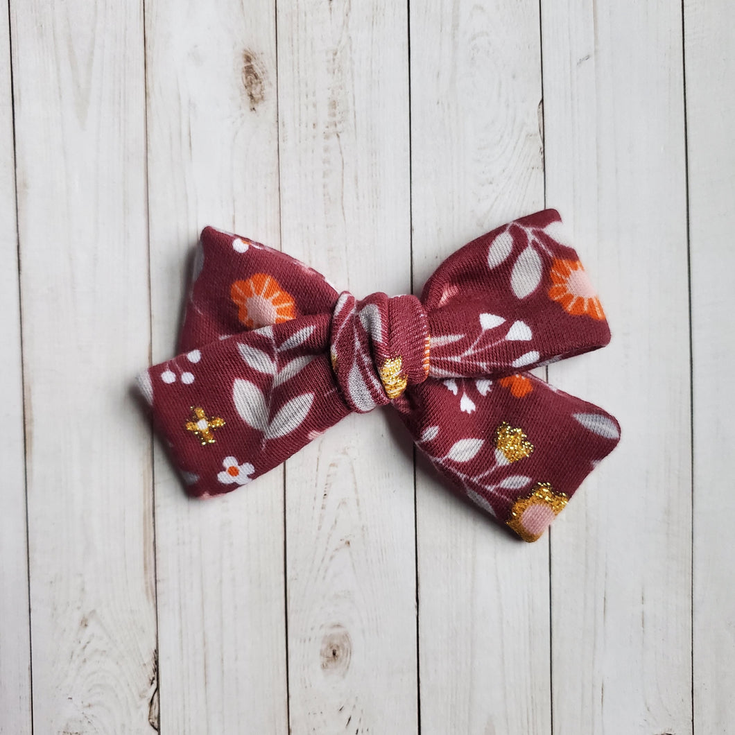 Maroon Harvest Jasmine Bow